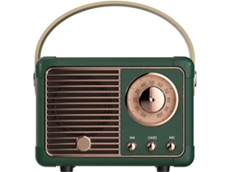 Mini caixa de som portátil Bluetooth Yizhood, pequena e elegante caixa de som para ambientes externos com subwoofer, verde