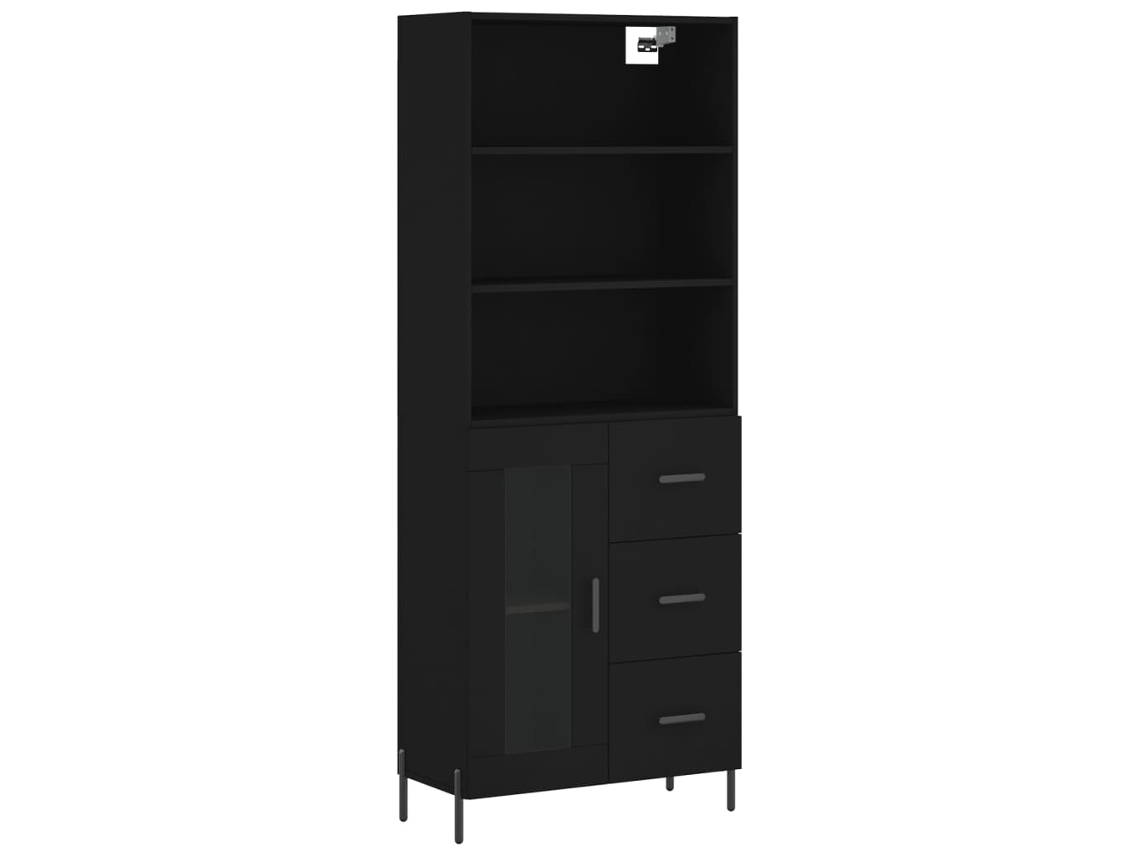 Highboard, Highboards Vidaxl Preto Madeira Processada (n/a)
