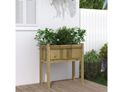 Vidaxl Vaso/floreira De Jardim Com Pernas 70x31x70 Cm Pinho Impregnado