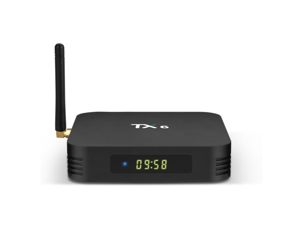 Box Smart Tv Tx6 4G+64Gb Dual Wifi com Bluetooth Plugue Reino Unido