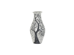 Vaso de Vidro Terracota com Árvore Branca, 29x29x60cm ALEXANDRA HOUSE LIVING