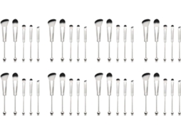 Kit de 8 pincéis de maquiagem SFUSHOS com miçangas de silicone para artesanato