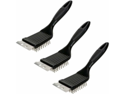Conjunto de 3 Escovas para Limpeza de Grelha, Aço Inoxidável AQUAFORGE