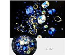 Adesivo De Strass Ab Irregular Com Rebites E Pérolas Para Arte De Unhas Ferramenta Manicure Diy G166