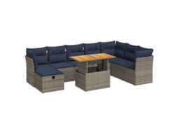 Garden Sofa Set, Garden Sofa Sets Vidaxl Marrom Rattan / Vime (n/a)