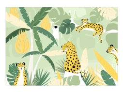 Papel de Parede ARTGEIST Cheetahs in the Jungle - First Variant (150x105)