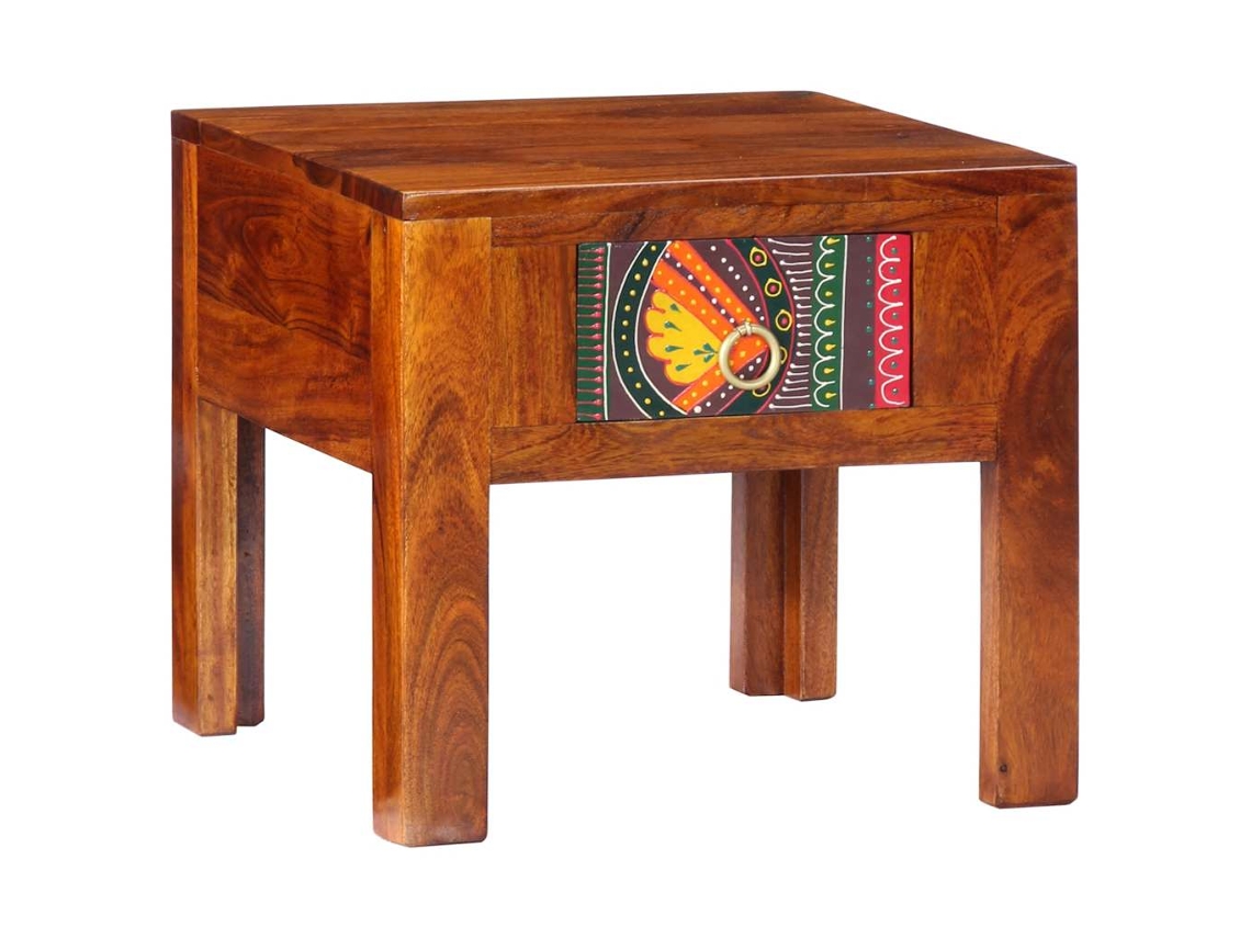 Vidaxl Mesa De Cabeceira 40x40x36 Cm Madeira De Acácia Maciça