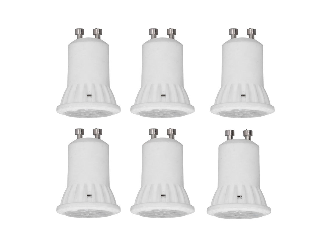 Conjunto de 6 Lâmpadas Led Mr11 de Cerâmica CHABERLU