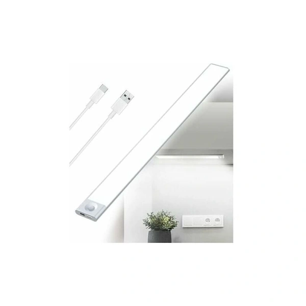 Fita Led, 40 Cm, Recarregável, Sensor De Movimento, Intensidade Regulável, Usb, Para Móveis, Televisão, Prateleiras E Decoração Interior