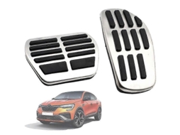 Capas De Pedais De Carro Para Renault Arkana, Mgane Conquest, Xm3 2019-2022, Material Aço Inoxidável + Borracha, At, 2pcs