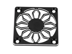 Capa de Ventilador de Resfriamento Alumínio Preto Carro Rc