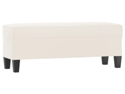Bench, Benches Vidaxl Bege Microfibra (100 X 35 X 41 Cm)