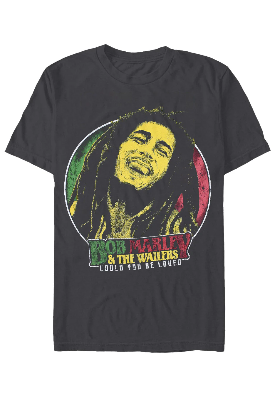 Size:xl Rockinstone Bob Marley - Will You Be Loved Charcoal - T-shirt Unisex Adults