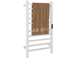Toalheiro Elétrico Aço Inoxidável Cor Branco 45x11x80 Cm Homcom