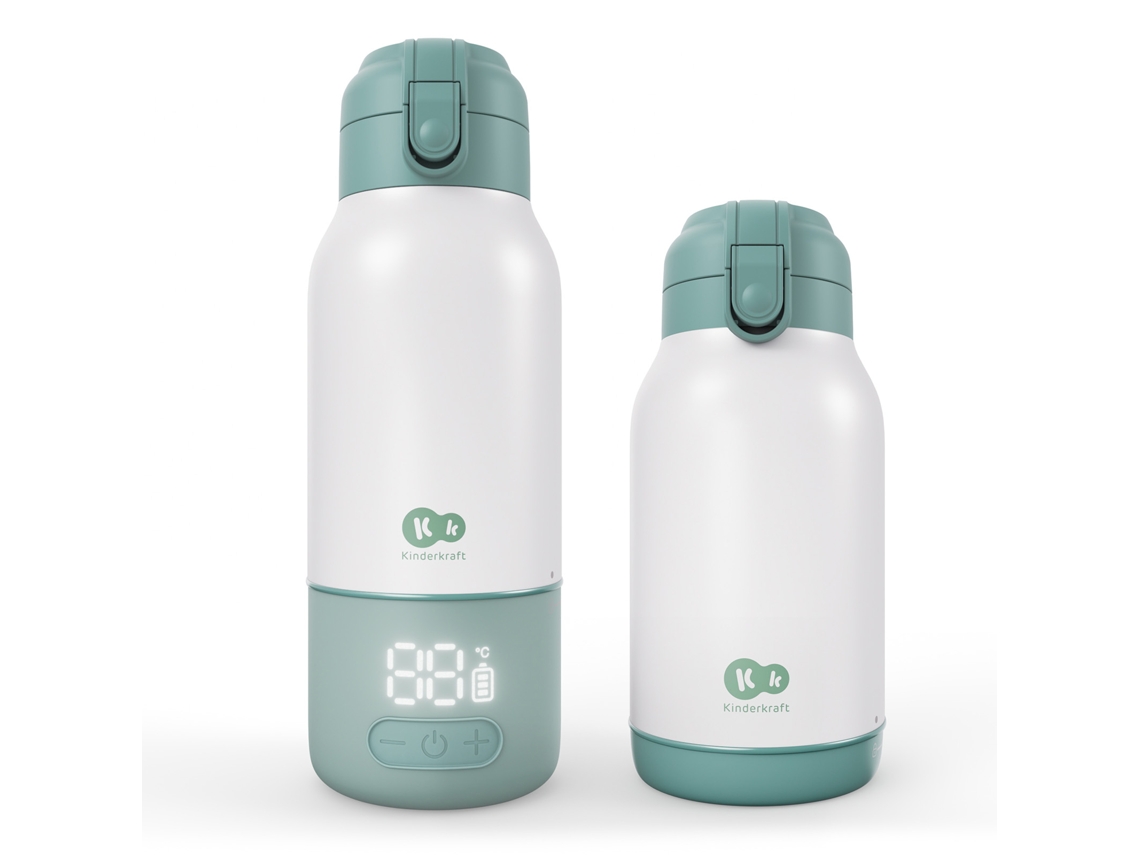 Aquecedor De Leite Portátil Sem Fios 37-55°c 500 Ml Kinderkraft Gaja Verde