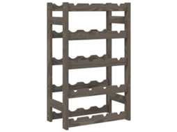 Wine Rack, Wine Racks Vidaxl Cinzeto Madeira De Pinho (n/a)