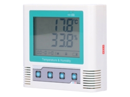 Registrador digital de temperatura e umidade com sensor de alta precisão, USB, LCD e 260.000 conjuntos de dados