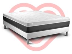 Conjunto Vital Soft 150 X 200 Cm Somier Kit Branco