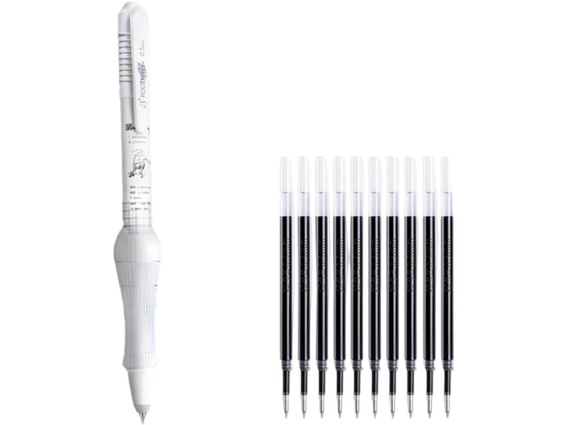 Conjunto De Canetas De Tinta Gel De Secagem Rápida Com Corpo Macio Que Absorve Impactos, Pega Suave E