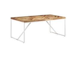 Conjunto 1 Mesa De Jantar Vidaxl Marrom Madeira (180 X 90 X 76 Cm)