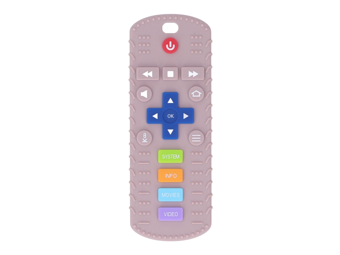 Primerox brinquedo de Mordida para Bebê Silicone Controle de Tv Silicone Grau Alimentar Roxo Claro