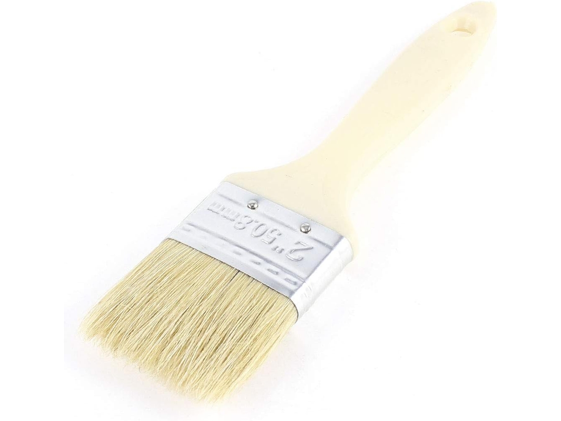 Pincel Largo de Cerdas Sintéticas Pintadas para Móveis, 2', Feito Branco CHABERLU