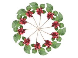 Decoração de Árvore de Natal LAXISCREED 25cm LAXISCREED