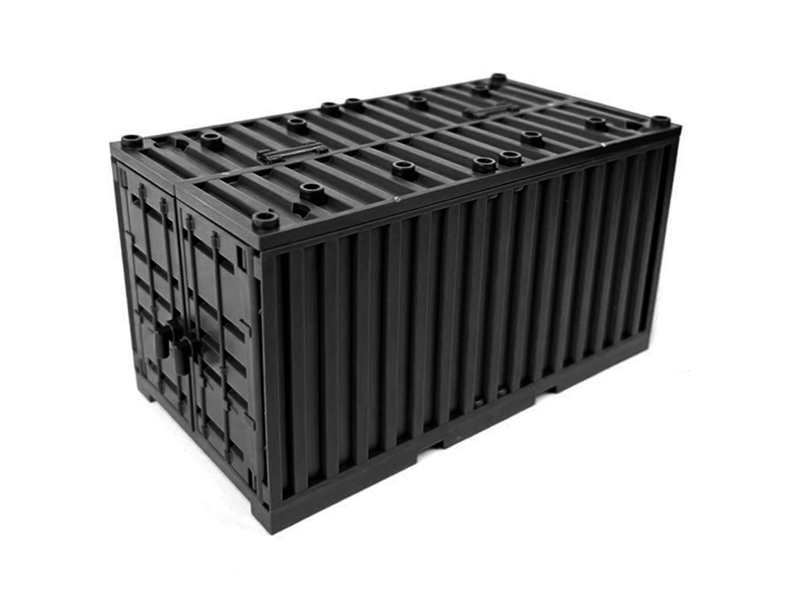 Aetheria-brinquedo De Blocos De Construção Container Caixa Educativa Preta