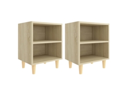 Bed Cabinet, Bed Cabinets Vidaxl Marrom Madeira Processada (n/a)