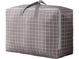 Saco Organizador Grande Preto De 105 Litros Para Roupas E Roupa De Cama, Para Usar Embaixo Da Cama, Com Zíperes
