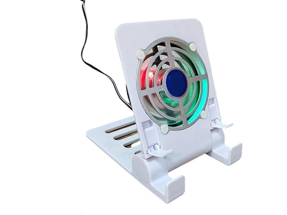 Suporte Com Ventilador Usb Para Tablets E Celulares, Cooler Portátil Com Ângulo Ajustável.