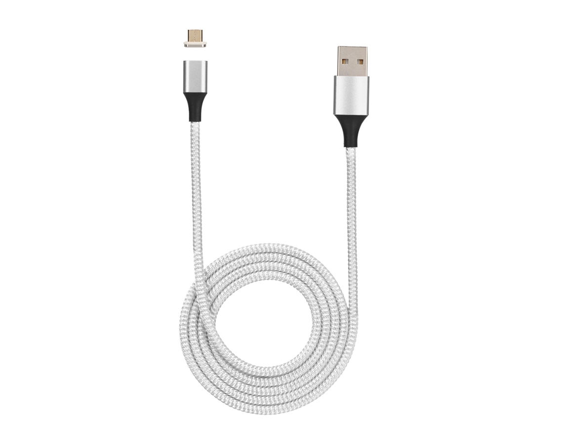Cabo de Dados Android com carregamento magnético EOOCOO, nylon trançado
