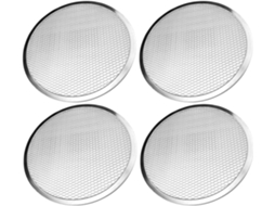 Conjunto De 4 Formas Redondas De Alumínio Espesso Para Pizza