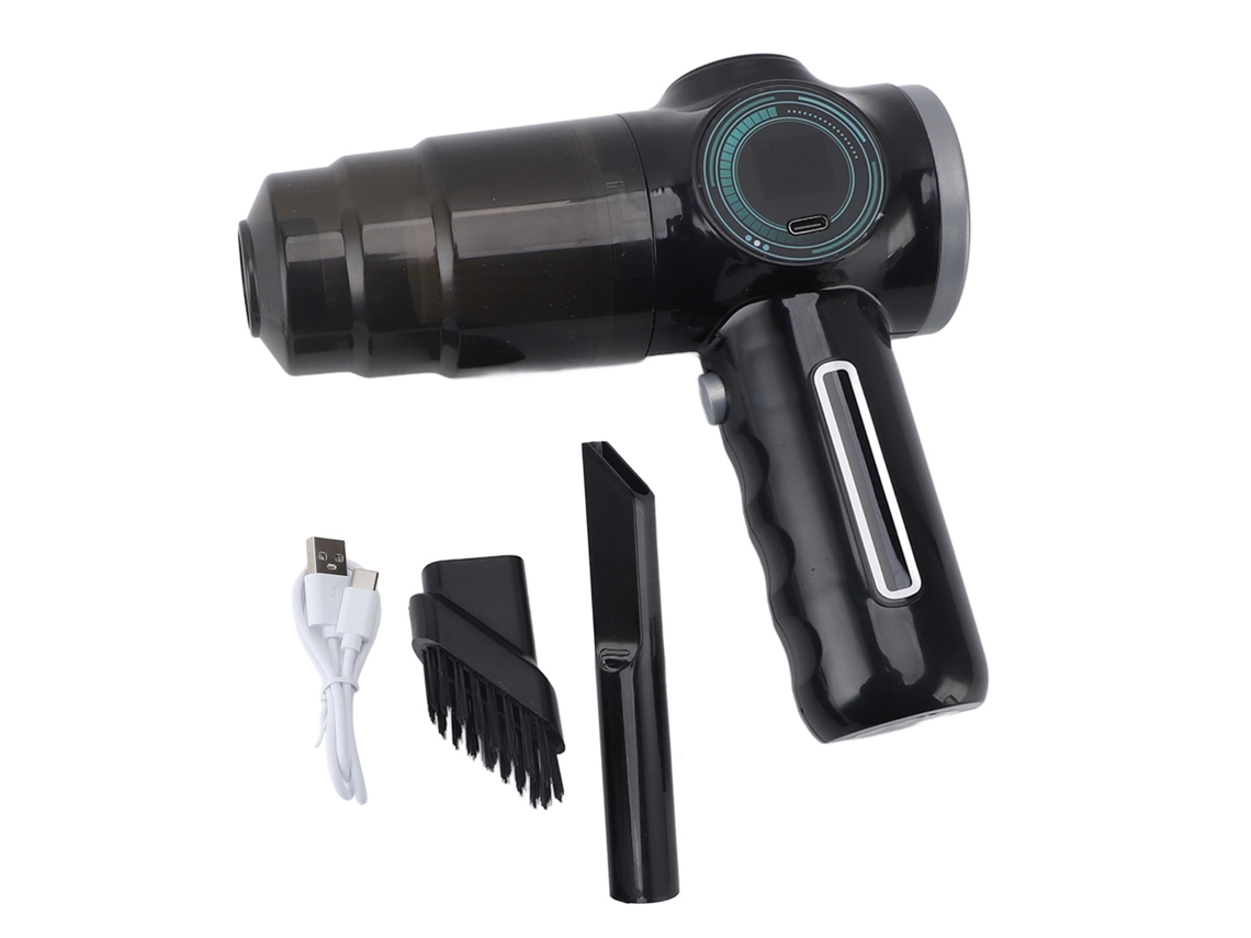 Aspirador de mão sem fios compacto, ideal para carro, casa e animais, preto LAXISCREED