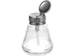 Frasco de vidro suave e recarregável de 180ml com bomba dosadora para remoção de maquiagem.