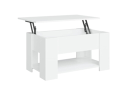 Mesa de Centro 79x49x41 Cm Madeira Processada Branco MAISON EXCLUSIVE