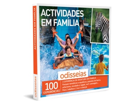 Pack Presente Odisseias - Actividades em Família | Experiência de Aventura | 2 adultos + 1 ou 2 crianças