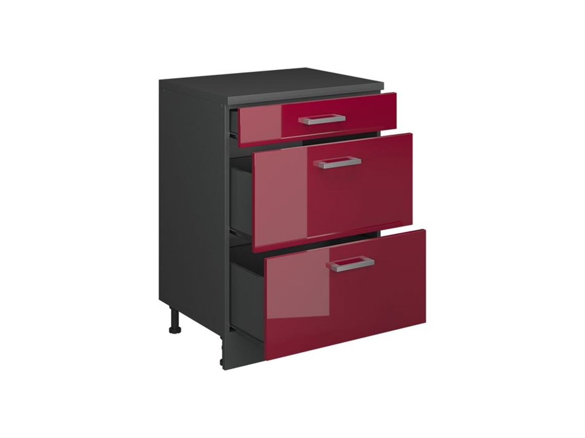 Móvel Lateral Extensível Rion com 3 Gavetas 60x46 Cm VICCO