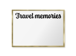 Magnetic Board Travel Memories For The Living Room Espelharte (70x50 Cm)
