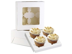20 Caixas De Presente Rosa Para Cupcakes, Caixas De Papel Kraft Para Biscoitos, Novas. Hengjian