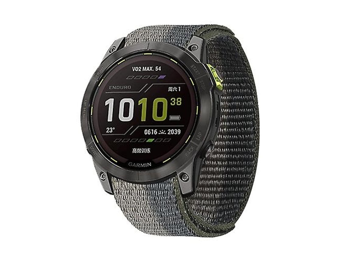 Pulseira De Relógio Lurelia Para Garmin Fenix 7x Nylon Preto Cinza
