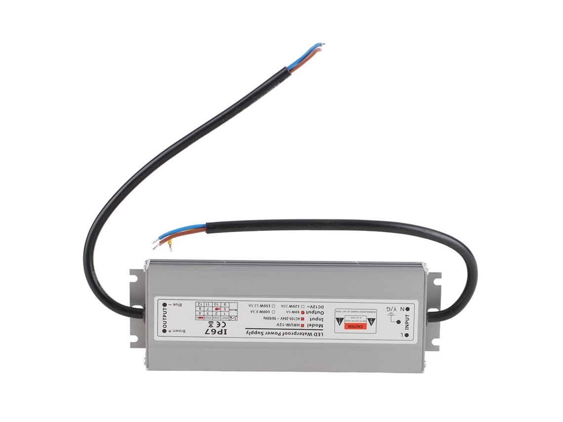 Fonte de Alimentação IP67 HRUW 60w 12v Driver Transformador