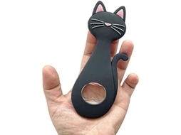 Abridor de garrafas magnético portátil Criativo em formato de gato, 13,8 x 5,5 cm, para vinho, cerveja e outras bebidas. Ideal para bares. G-aquaforge