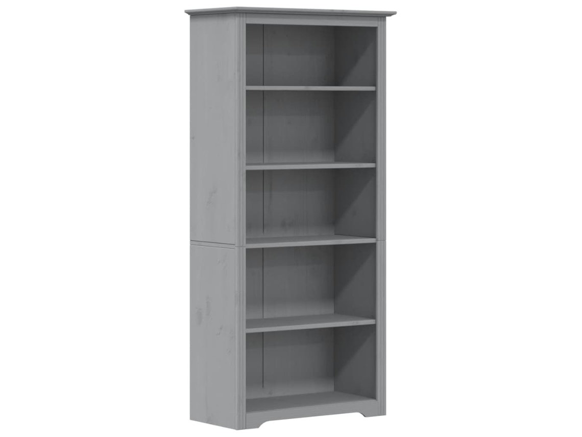 Bookcase, Bookcases Vidaxl Cinzeto Madeira De Pinho (n/a)