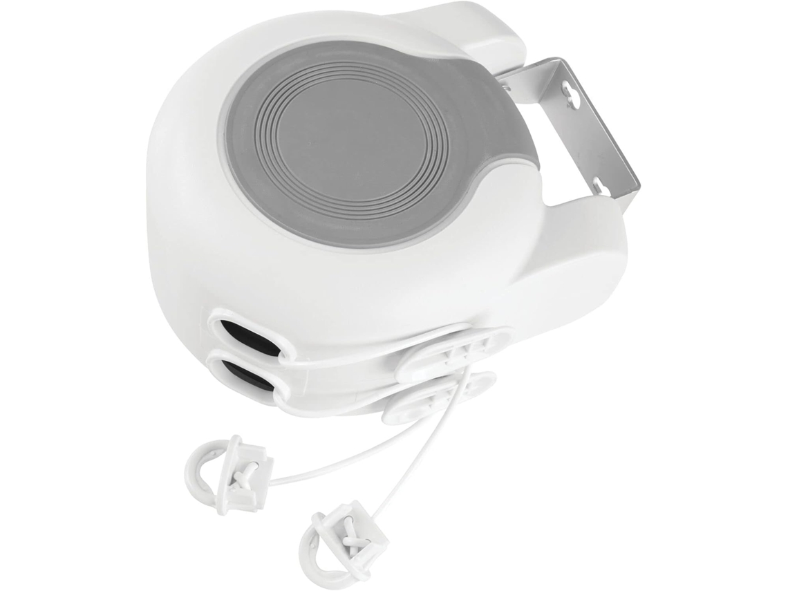 Varal Retrátil Lurelia, Extensível, De Parede, Para Interior E Exterior, Para Casa De Banho, De Metal, De Plástico, 12 Metros, 4 Cm