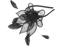 Chapéu fascinator de tule com presilha de cabelo e tiara, acessório para cabelo.