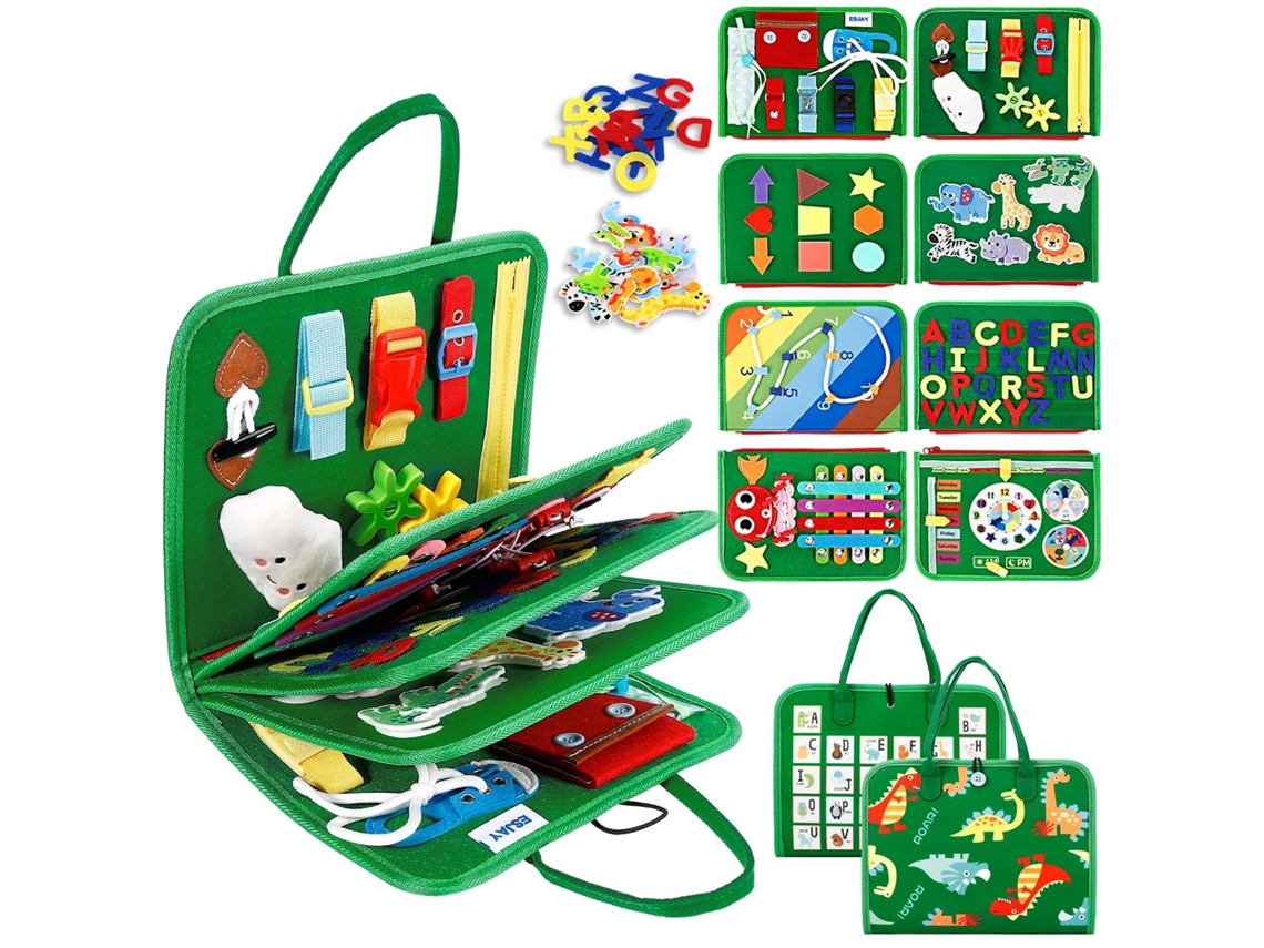 Quadro de atividades Montessori para crianças pequenas, Quadro sensorial com atividades educacionais para alunos habilidosos Slowmoose