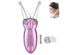 Depilador Facial Elétrico Feminino, de Beleza, com Linha, Barbeador e Massageador Faci Al. GOKOCO