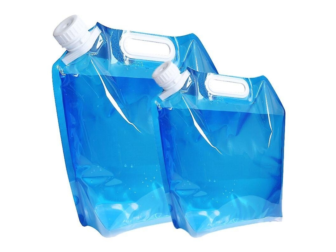 Conjunto de 2 recipientes portáteis dobráveis para água potável Slowmoose