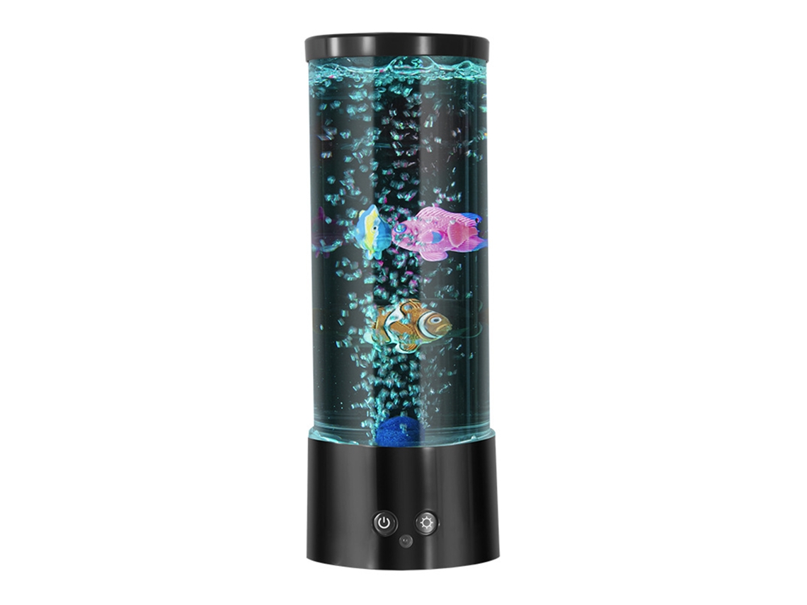Lâmpada de Mesa Medusa Led com Bolhas 16 Cores + 4 Gradientes Usb Noturna Infantil Quarto | S/MARCA